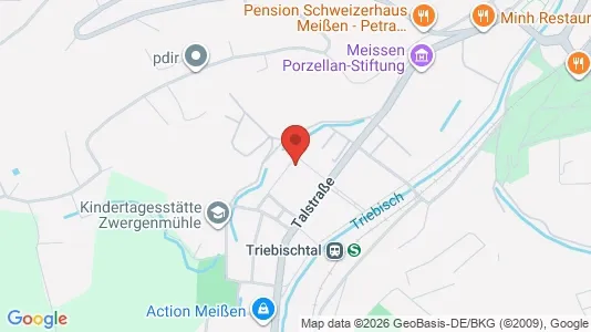 Apartments for rent i Meissen - kort over placeringen