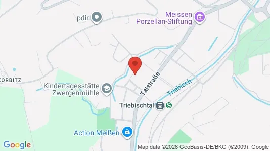 Apartments for rent i Meissen - kort over placeringen