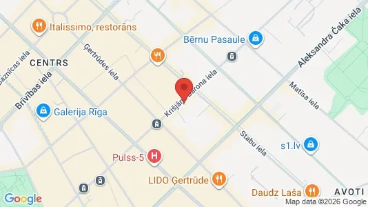 Apartments for rent i Riga Centrs - kort over placeringen