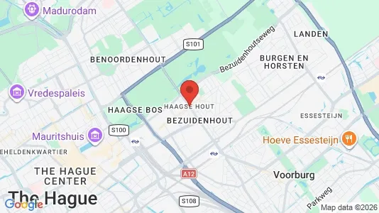 Apartments for rent i The Hague Haagse Hout - kort over placeringen