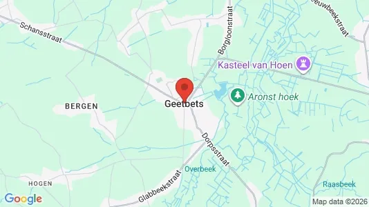 Houses for rent i Geetbets - kort over placeringen