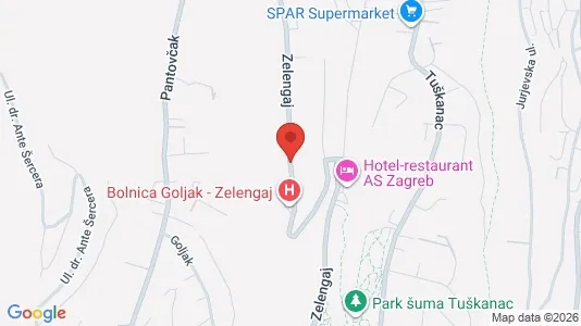 Apartments for rent i Sljeme (Medvednica-Tomislavac) - kort over placeringen
