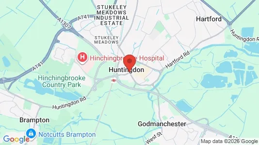 Apartments for rent i Huntingdon - Cambridgeshire - kort over placeringen