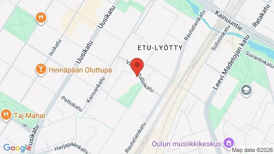 Apartments for rent i Oulu - kort over placeringen