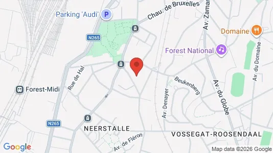 Apartments for rent i Brussels Vorst - kort over placeringen