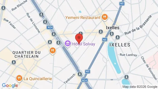 Apartments for rent i Brussels Elsene - kort over placeringen