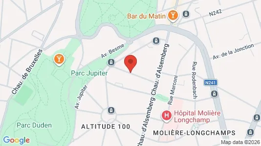 Apartments for rent i Brussels Vorst - kort over placeringen