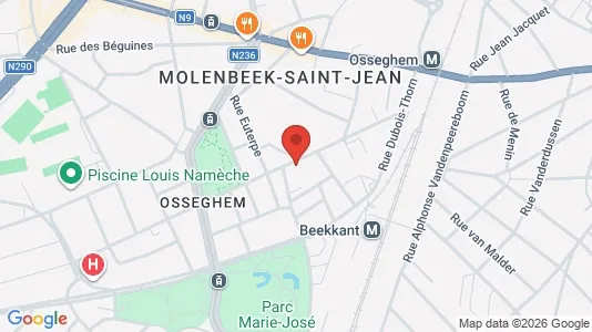 Apartments for rent i Brussels Sint-Jans-Molenbeek - kort over placeringen