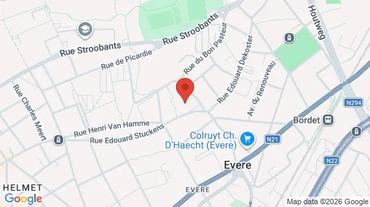 Apartments for rent i Brussels Evere - kort over placeringen