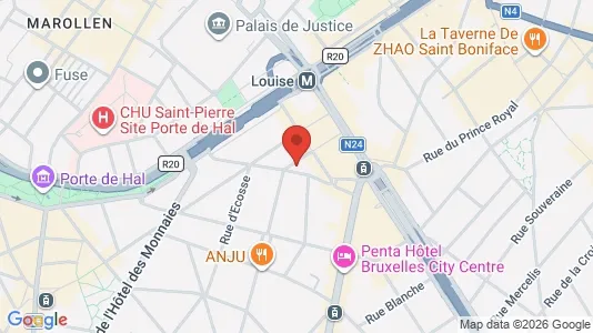 Apartments for rent i Brussels Sint-Gillis - kort over placeringen