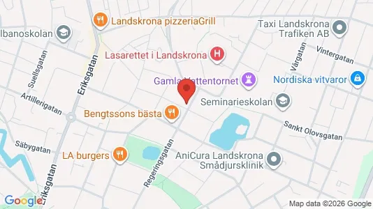 Apartments for rent i Landskrona - kort over placeringen