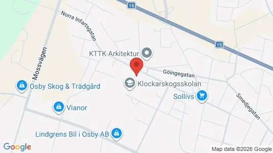 Apartments for rent i Osby - kort over placeringen