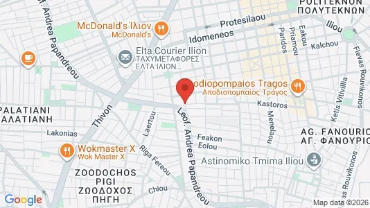 Apartments for rent i Agioi Anargyroi-Kamatero - kort over placeringen