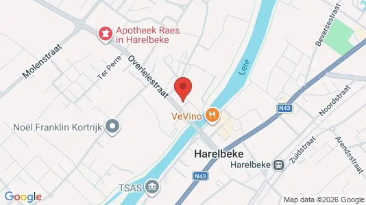 Apartments for rent i Harelbeke - kort over placeringen