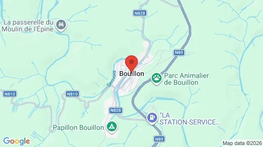 Houses for rent i Bouillon - kort over placeringen