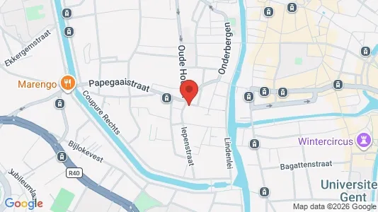 Apartments for rent i Stad Gent - kort over placeringen