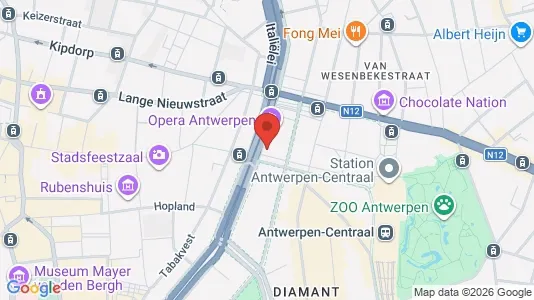 Apartments for rent i Stad Antwerp - kort over placeringen