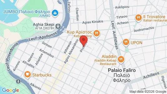 Apartments for rent i Palaio Faliro - kort over placeringen