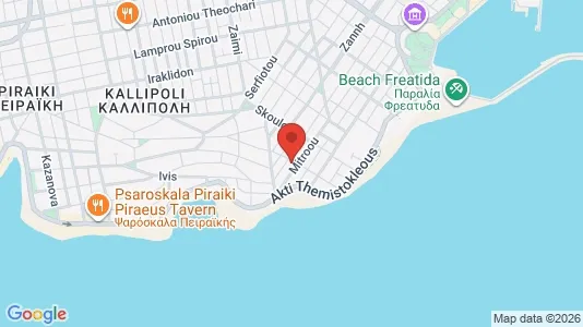 Apartments for rent i Piraeus - kort over placeringen