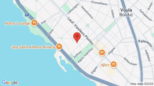 Apartments for rent i Glyfada - kort over placeringen