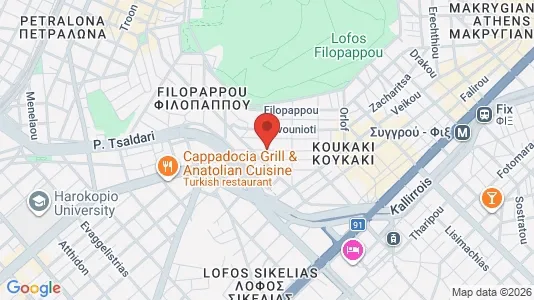 Apartments for rent i Athens Akropoli - kort over placeringen