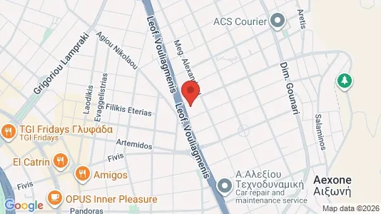Apartments for rent i Glyfada - kort over placeringen