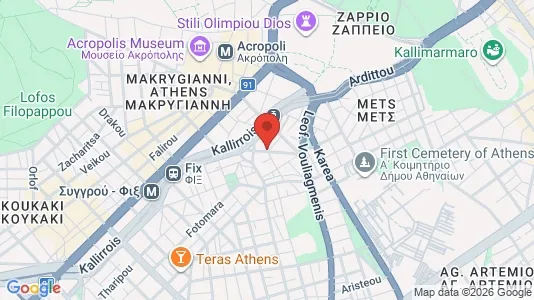 Apartments for rent i Athens Akropoli - kort over placeringen
