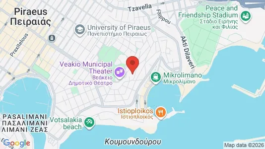 Apartments for rent i Piraeus - kort over placeringen