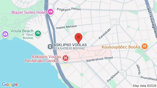 Apartments for rent i Glyfada - kort over placeringen