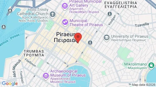 Apartments for rent i Piraeus - kort over placeringen