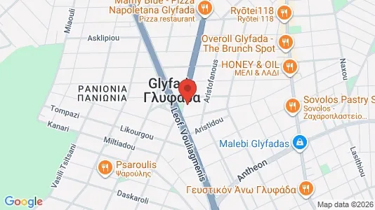Apartments for rent i Glyfada - kort over placeringen