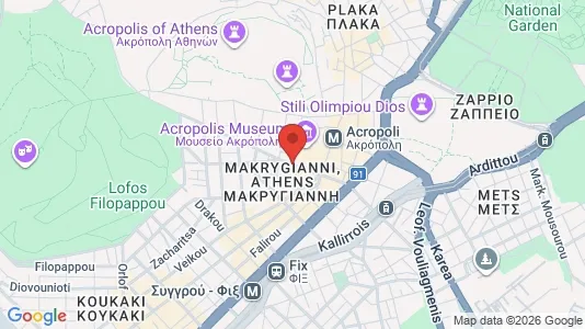 Apartments for rent i Athens Akropoli - kort over placeringen
