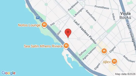 Apartments for rent i Glyfada - kort over placeringen