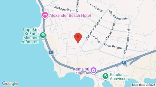 Apartments for rent i Lavreotiki - kort over placeringen