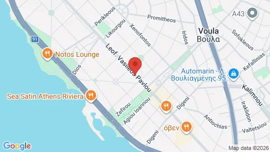 Apartments for rent i Glyfada - kort over placeringen