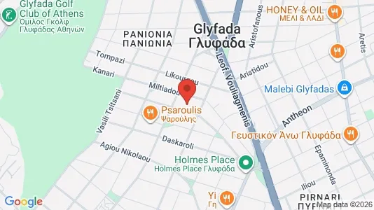 Apartments for rent i Glyfada - kort over placeringen