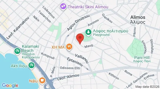 Apartments for rent i Alimos - kort over placeringen