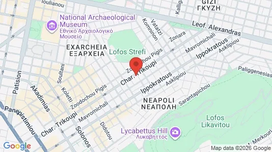 Apartments for rent i Athens Ampelokipoi - kort over placeringen