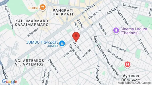 Apartments for rent i Vyronas - kort over placeringen