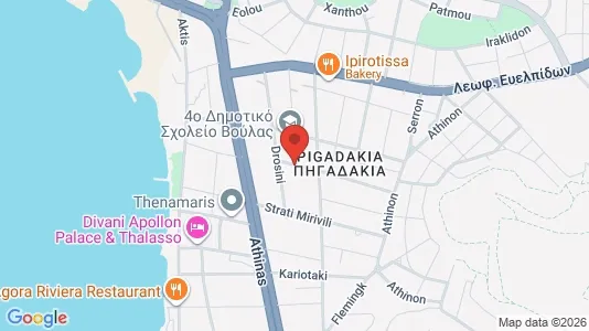 Apartments for rent i Glyfada - kort over placeringen