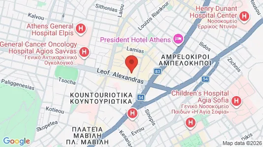 Apartments for rent i Athens Ampelokipoi - kort over placeringen