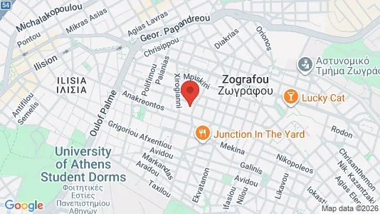 Apartments for rent i Zografou - kort over placeringen