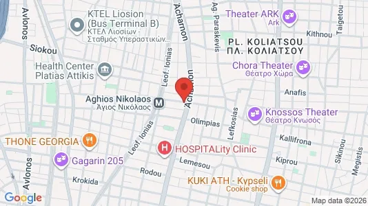 Apartments for rent i Athens Agios Nikolaos - kort over placeringen