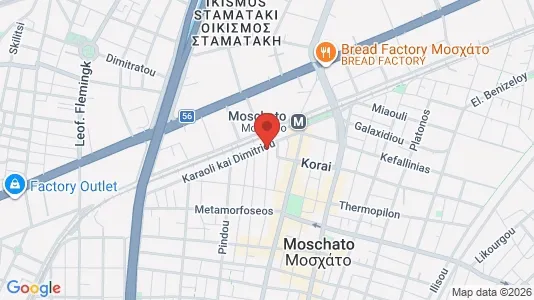 Apartments for rent i Kallithea - kort over placeringen