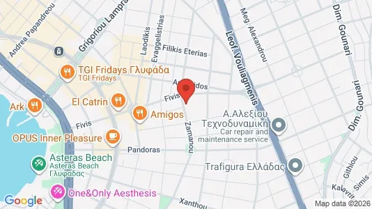 Apartments for rent i Glyfada - kort over placeringen