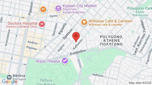 Apartments for rent i Athens Agios Panteleimonas - kort over placeringen