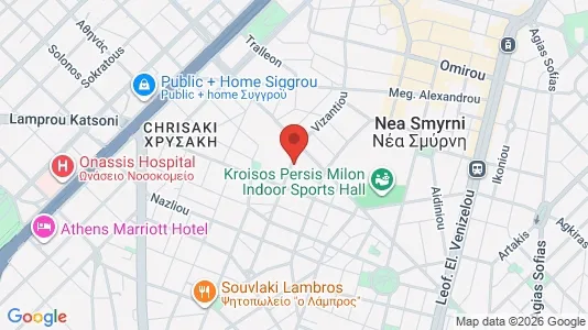 Apartments for rent i Nea Smyrni - kort over placeringen