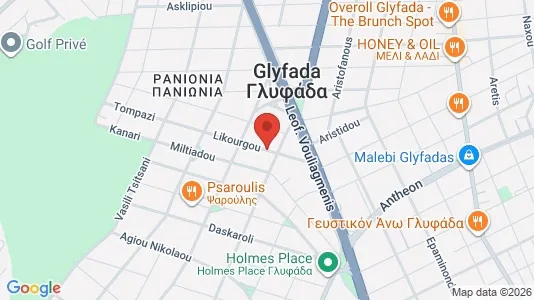 Apartments for rent i Glyfada - kort over placeringen