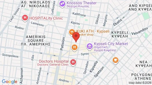 Apartments for rent i Athens Agios Nikolaos - kort over placeringen