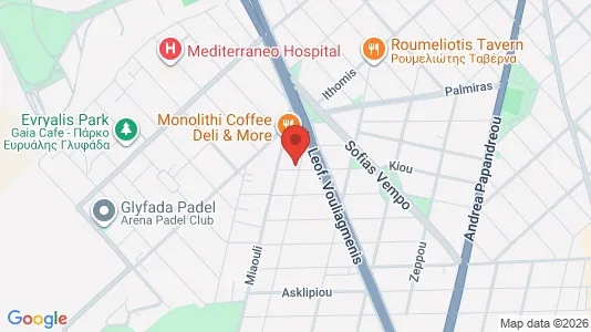 Apartments for rent i Glyfada - kort over placeringen
